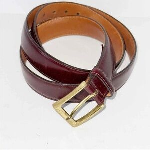Trafalgar Classic Men's Cortina Leather Hand Polished Dress Belt Brown Size 36